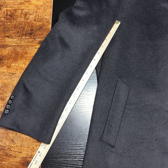 Saddlebred Men's 3 Button Winter Formal Trench Coat - Picture 12 of 12